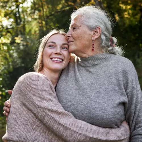 photo of mother and daughter