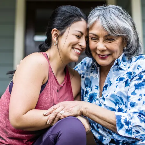 photo of mother and daughter