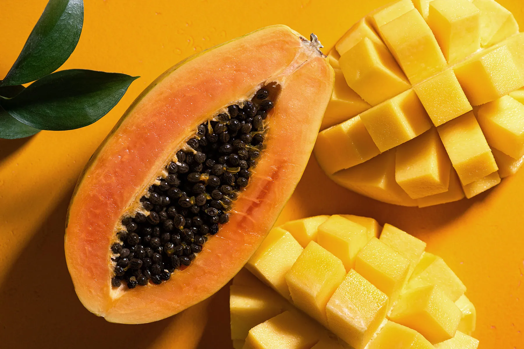 photo of papaya and mango