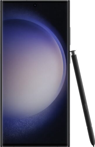 Samsung Galaxy S23 Ultra zwart voorkant pen