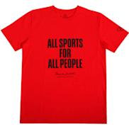 The Olympic Collection Pierre de Coubertin T-Shirt - Red - Unisex