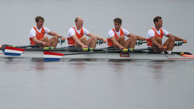 Netherlands defend men’s quadruple sculls title in style