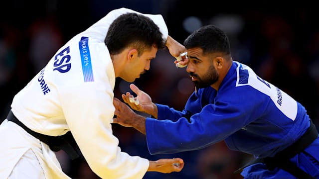 Inspirational refugee judokas bow out of Paris 2024 in mixed team event