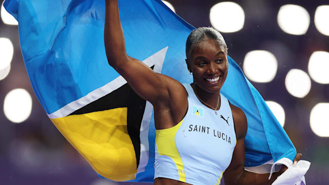 Excitement as St Lucia's Olympic hero Julien Alfred returns home