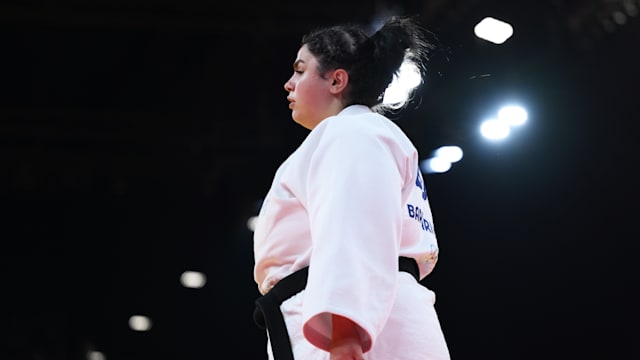 Mother and refugee Barbari Zharfi makes Olympic debut in judo