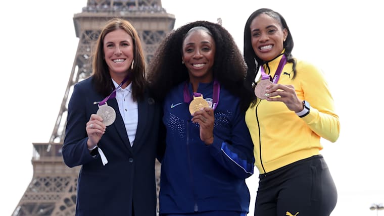 Ten Olympians from three editions of the Olympic Games awarded their Olympic medals during reallocation ceremony at Paris 2024