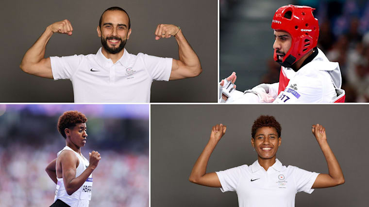 Farida Abaroge and Kasra Mehdipournejad: meet the flagbearers of the IOC Refugee Olympic Team at the Paris 2024 Closing Ceremony 