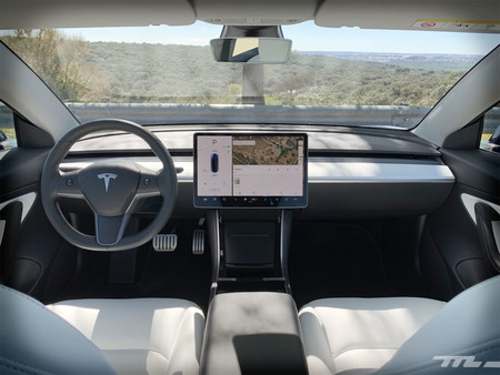 Tesla Model 3 Prueba habitáculo