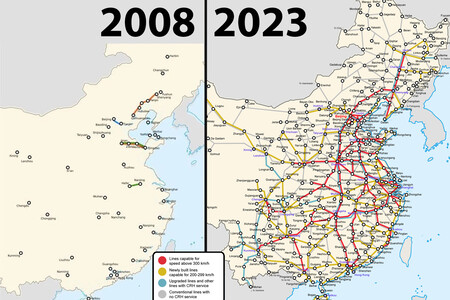 China ha construido 40.000 km de tren de alta velocidad en sólo 15 años. En España tardamos 19 años en llevarlo de Madrid a Asturias