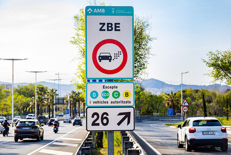 Zona de Bajas Emisiones coches etiqueta CERO y ECO