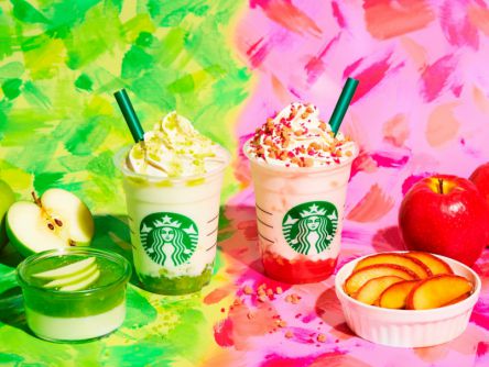 スタバの秋はカラフル！グリーンとピンクのアップルフラペチーノが8月30日から2種同時発売