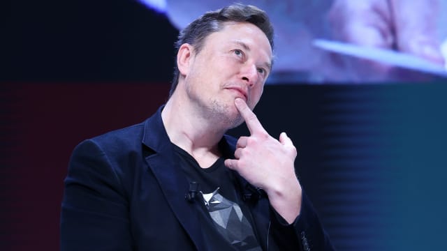 Elon Musk attends 'Exploring the New Frontiers of Innovation: Mark Read in Conversation with Elon Musk' session during the Cannes Lions International Festival Of Creativity 2024 - Day Three on June 19, 2024 in Cannes, France. 