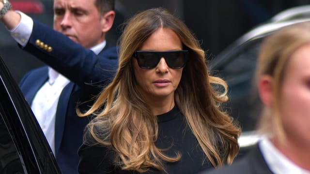 Former first lady Melania Trump arrives to Trump Tower in Manhattan on June 8, 2023 in New York City.