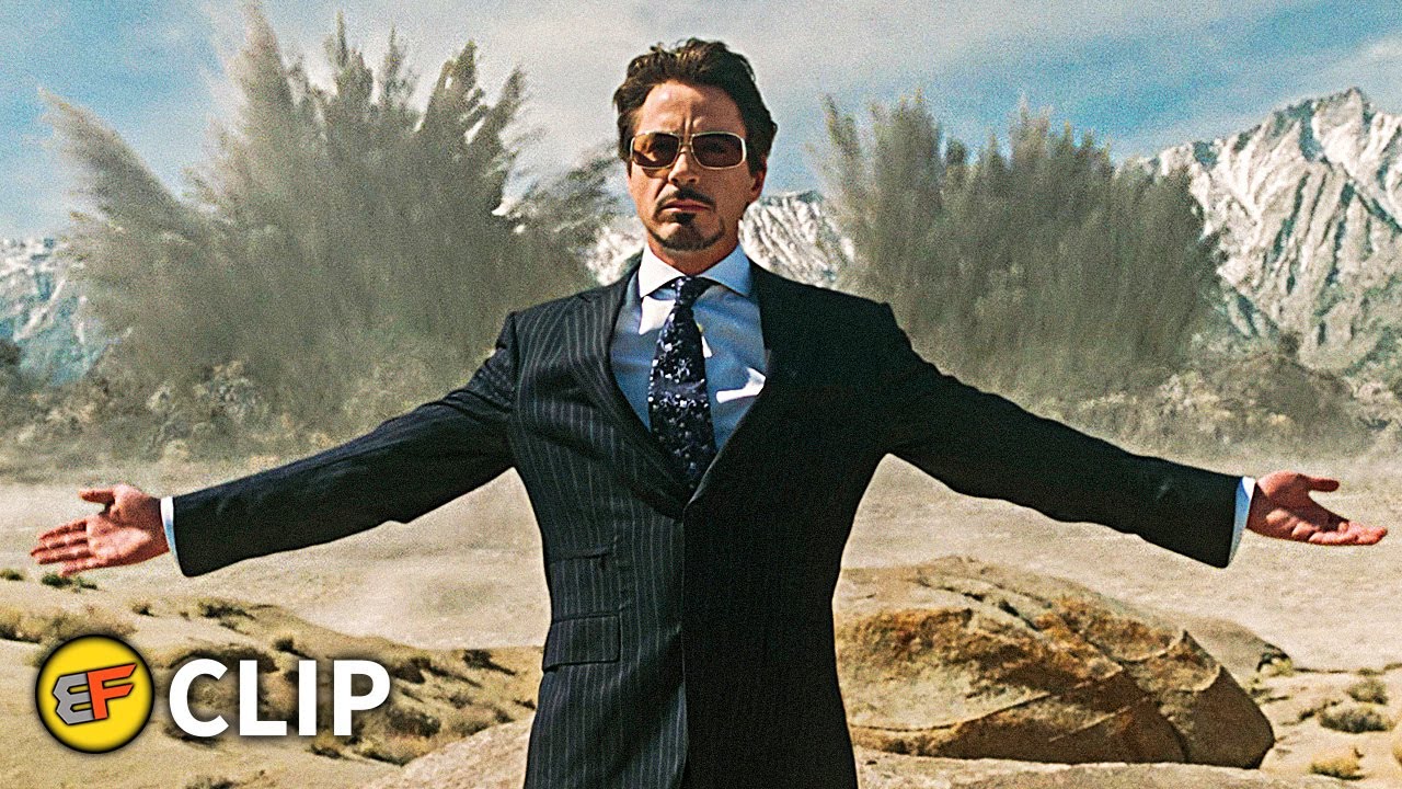 Tony Stark Demonstrates The Jericho Missile Scene | Iron Man (2008) IMAX Movie Clip HD 4K - YouTube