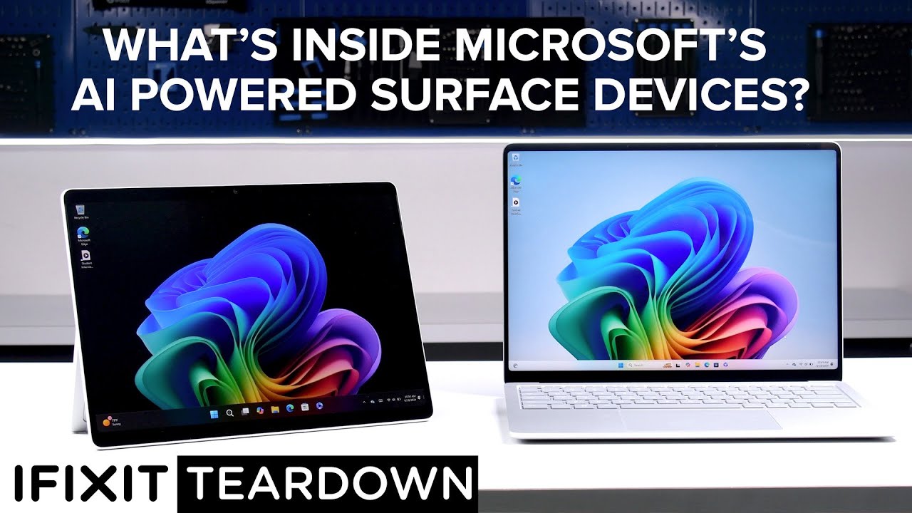 Surface Pro 11 & Surface Laptop 7 Teardowns - Repairable, AI Powered Devices!!! - YouTube