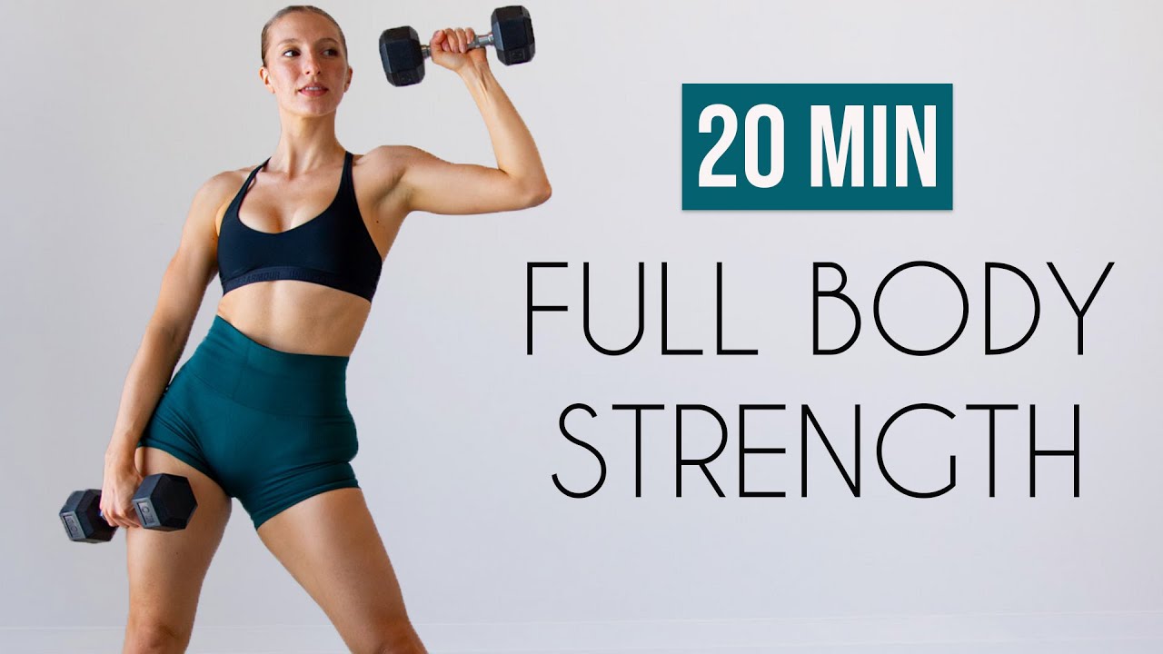 20 MIN FULL BODY STRENGTH - Apartment & Small Space Friendly - YouTube