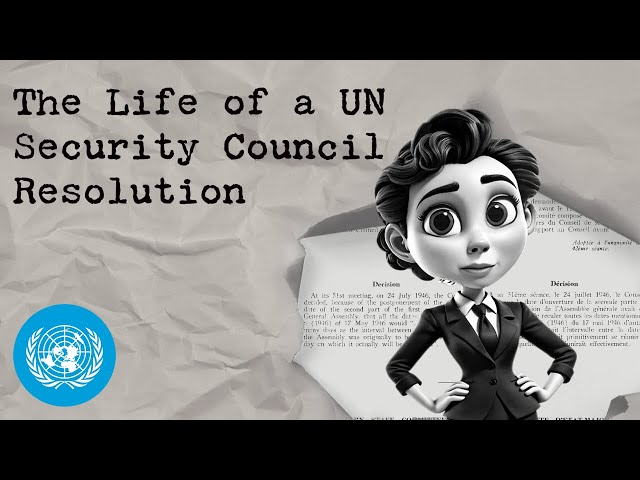 How does a Security Council resolution reach the table?