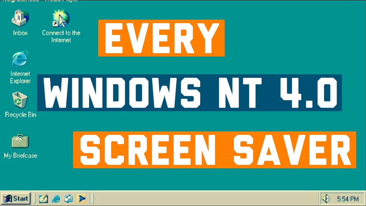 Every Windows NT 4.0 Screen Saver - YouTube