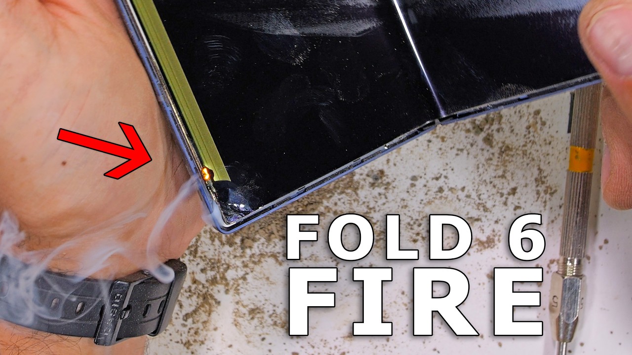 Samsung Z Fold 6 Durability Test - IT STARTED ON FIRE - YouTube