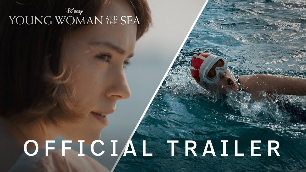 Young Woman and the Sea | Official Trailer | Disney+ - YouTube