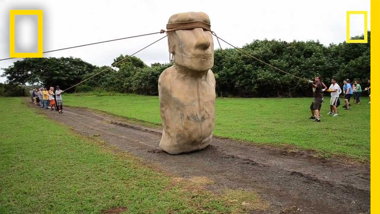 Scientists Make Easter Island Statue Walk | National Geographic - YouTube