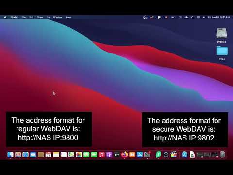 Using WebDAV on macOS with your ASUSTOR NAS