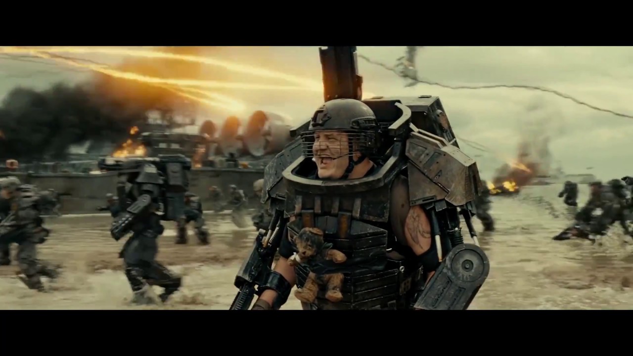 Edge of tomorrow (2014) - Day one (First battle scene) - Part 1 [1080p] - YouTube