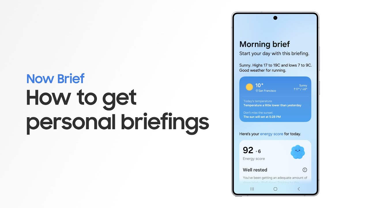 How to use Now Brief | Samsung Galaxy S25 Series - YouTube