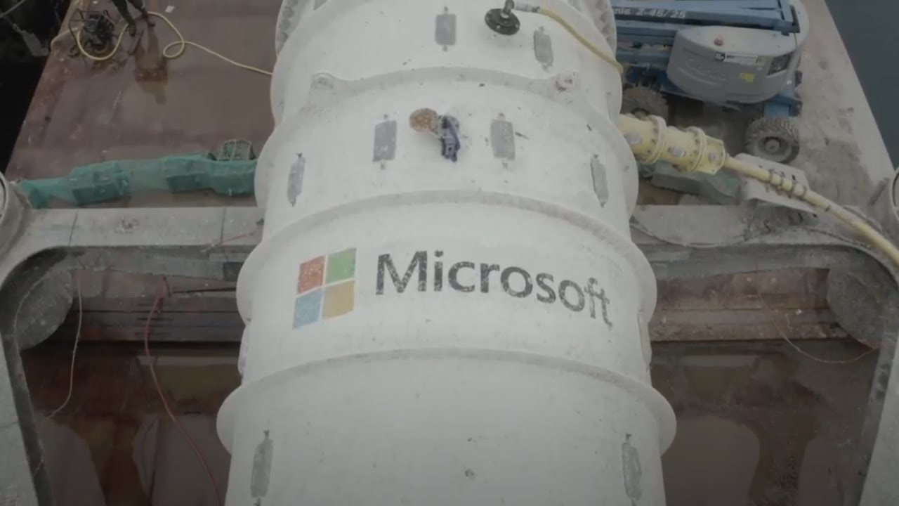 Microsoft reveals findings from Project Natick, its experimental undersea datacenter - YouTube
