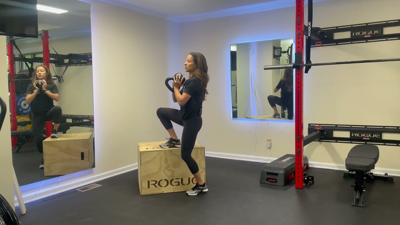 Weighted Lateral Box Step Ups - YouTube