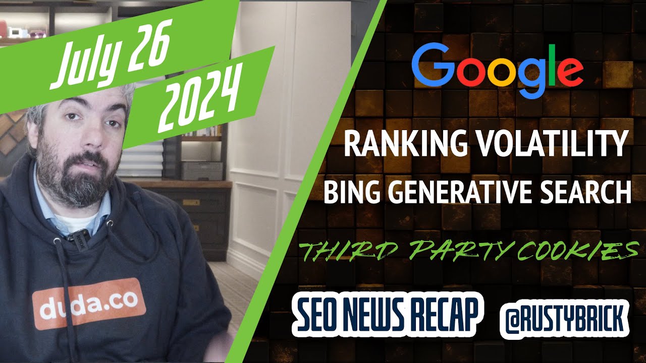 Gvolatility, Bing Generative Search, Reddit Blocks Bing, Sticky Cookies, AI Overview Ads &amp; SearchGPT - YouTube