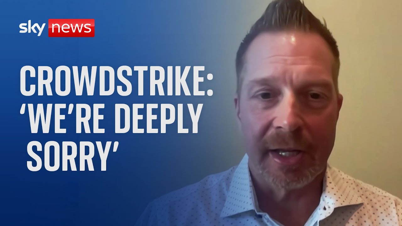 Global IT outage: 'We're deeply sorry', CrowdStrike CEO George Kurtz says - YouTube