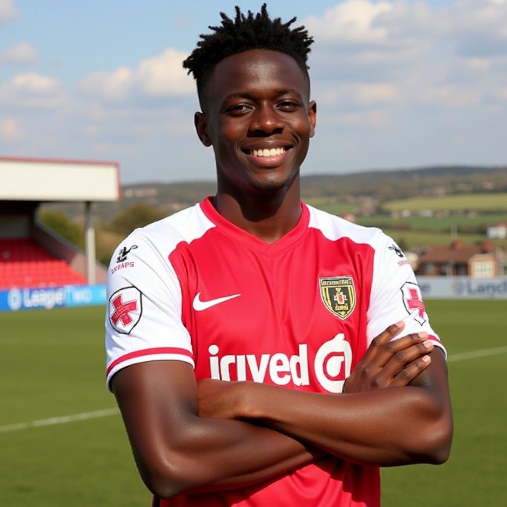 Josh Emmanuel in Doncaster Rovers Jersey