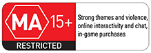 Mature 17+: Blood and Gore, Intense Violence, Strong Language, Suggestive Themes, Use of Drugs, In-game Purchases / Users Interact