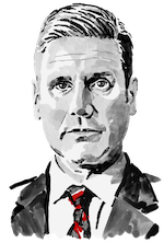 illustration of Keir Starmer