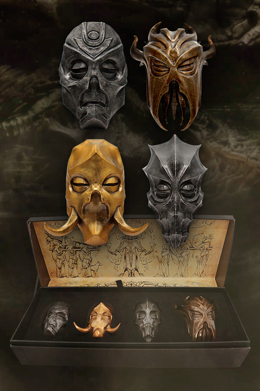 The Elder Scrolls V Skyrim Vierteiliges Set Drachenpriester-Masken