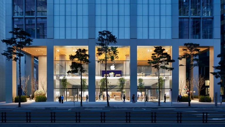 Nuevas imágenes de la espectacular Apple Myeongdong en Corea del Sur