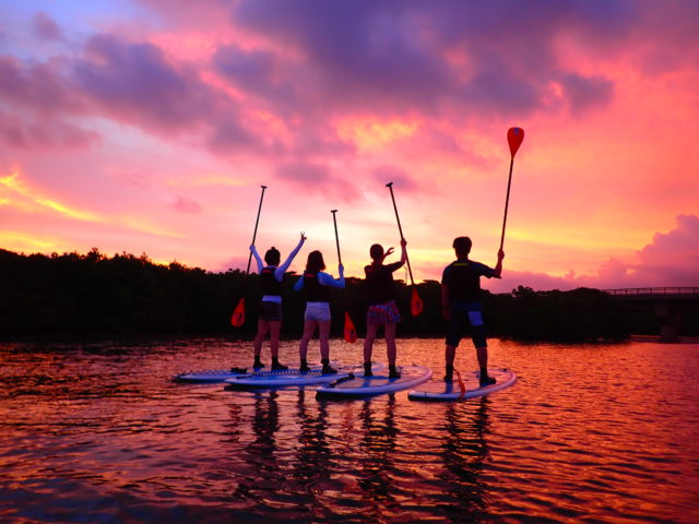 石垣島　サンセット　SUP