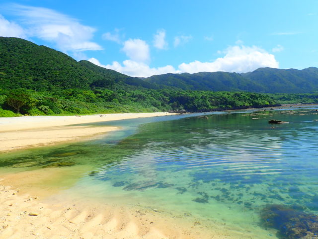 石垣島の観光スポットの米原ビーチ