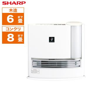 SHARP シャープ プラズマクラスター7000 加湿セラミックファンヒーター(木造和室6畳まで/プレハブ洋室8畳まで) アイボリーホワイト HX-L120 W