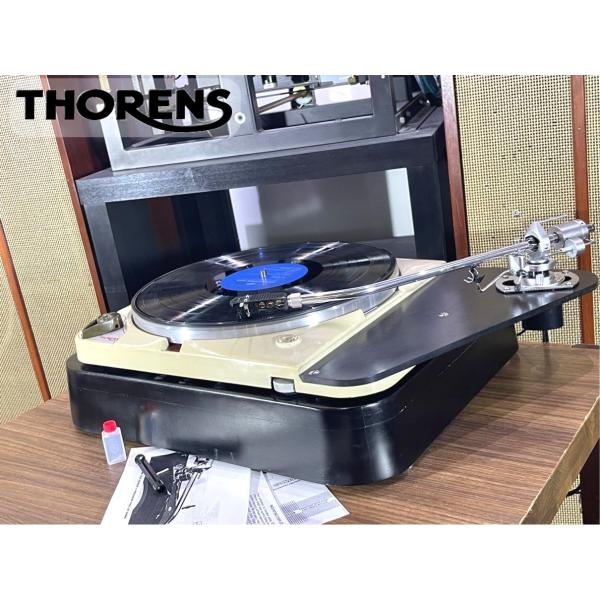 ターンテーブル THORENS TD124 SME 3012 S2 ロングアーム 搭載 SMEシェル...