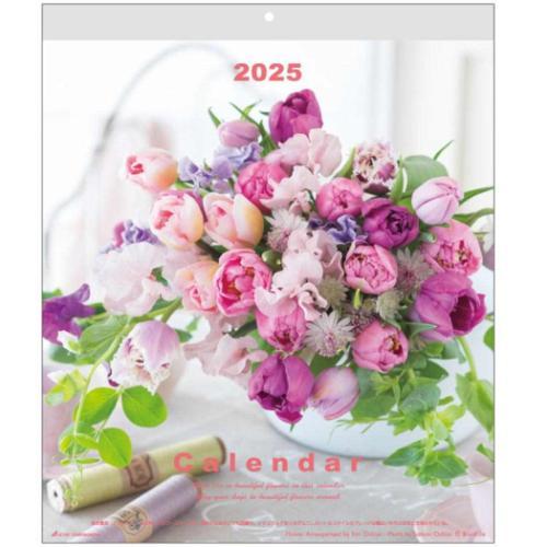 2025 Calendar Flowerウォールカレンダー 壁掛けカレンダー2025年 スケジュール...