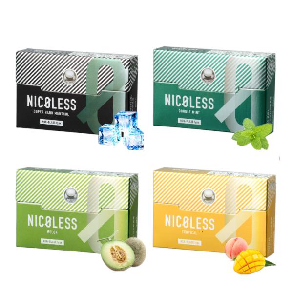 3箱セット NICOLESS ニコレス アイコスイルマ ニコチン0 ニコチンゼロ 禁煙グッズ メンソ...