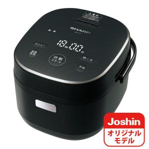 シャープ ジャー炊飯器 (3合炊き) ブラック SHARP KS-CF05CのJoshinオリジナルモデル KS-LC5-B 返品種別A