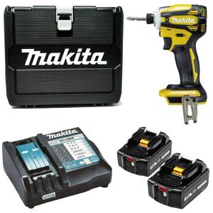 マキタ makita インパクトドライバー td172d イエロー 18v バッテリー 6.0ah bl1860b 互換 バッテリー 充電器 セット td172