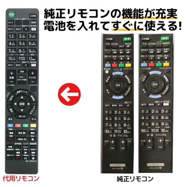 ソニー テレビ リモコン ブラビア RM-JD030 RM-JD029 RM-JD028 RM-JD...