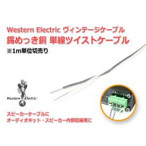 WesternElectric 銅単線ツイスト ビンテージケーブル1m単位切売 ウエスタン エレクトリック