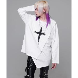 tシャツ Tシャツ 『CIVARIZE/シヴァーライズ』レイヤード切り替えクロスロンT