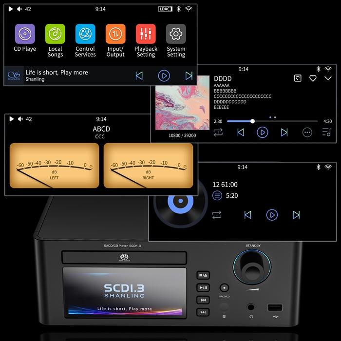 (お取り寄せ) SHANLING　SCD1.3 ブラック CDプレーヤー 据え置き Bluetooth Wi-Fi ワイヤレス接続 AKM DAC シャンリン｜e-earphone｜09