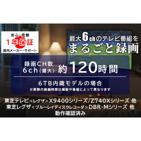 ふるさと納税 【132-07】ロジテック タイムシフトマシン 対応 ハードディスク REGZA 6TB HDD テレビ録画 3.5インチ USB3.2(Gen1) タイムシフトマ.. 長野県伊那市｜furunavi｜02